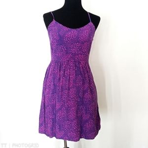 Gap polka dot print fit and flare dress